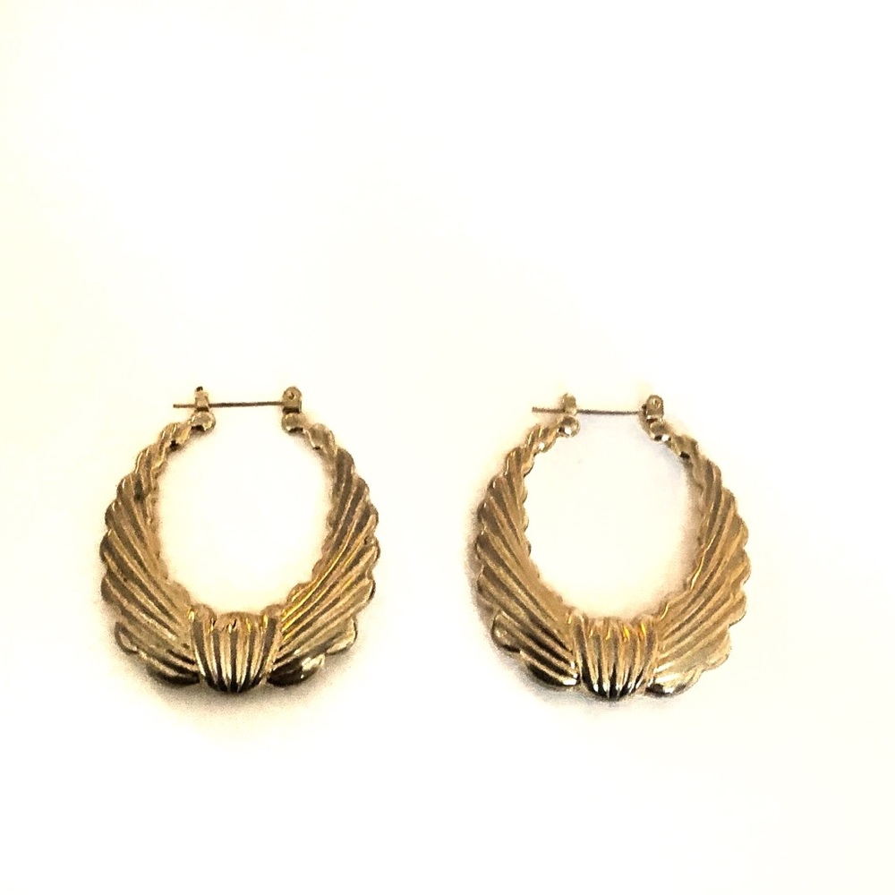 Vintage Gold Hoop Earrings